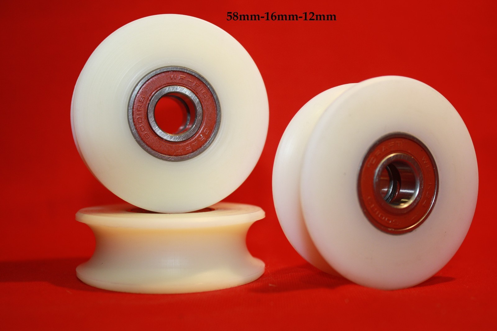 2 Pezzi Di Puleggia Per Porta Scorrevole, Ruote Girevoli Ruote Con Cuscinetti A Sfera Piastra Di Guida Ruota In Nylon Resistente Alla Corrosione R~p119643052 - Foto 11