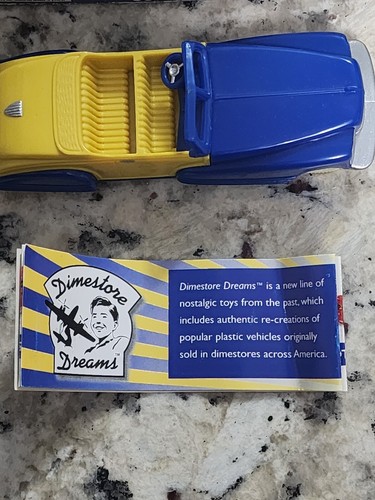 NEW in box Dimestore Dreams Deluxe Plastic 1:43 Scale CONVERTIBLE CAR & Booklet - 第 5/10 張圖片