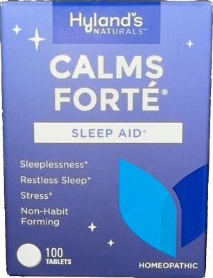 Hyland's Calms Forte Sleep and Stress Support 100 Tabs EX 6/26 FREE FAST SHIPPIN