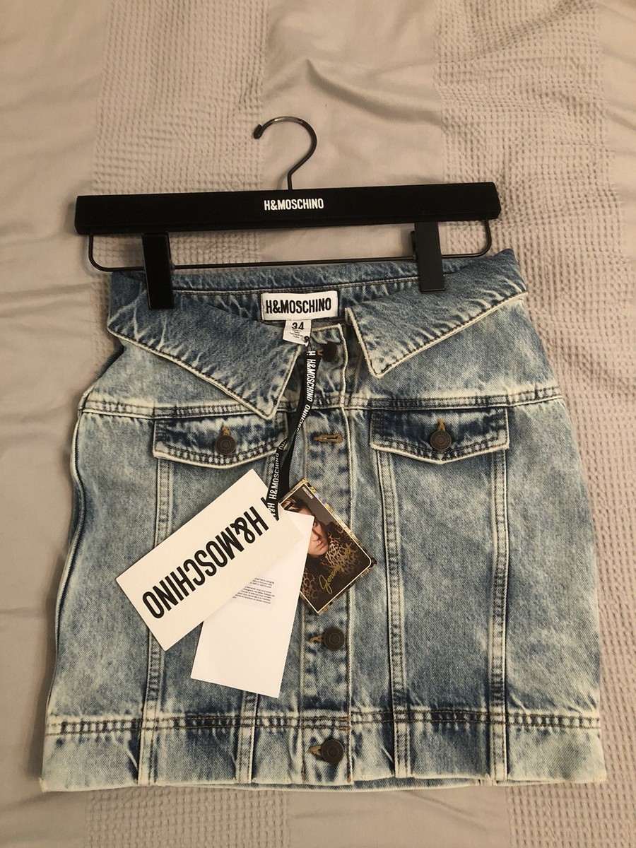 Moschino x H&M Denim skirt Size 34 | eBay