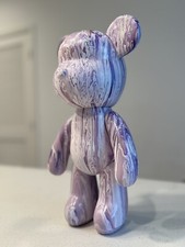 Handmade Fluid Art Bear Figurine, Home Decor or Gift, 13 in