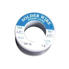 Stagno per saldatura ROCCHETTO Ø 1,5 mm, 125g, 250g, 500g, Lega 30/70 Flux  1.8%
