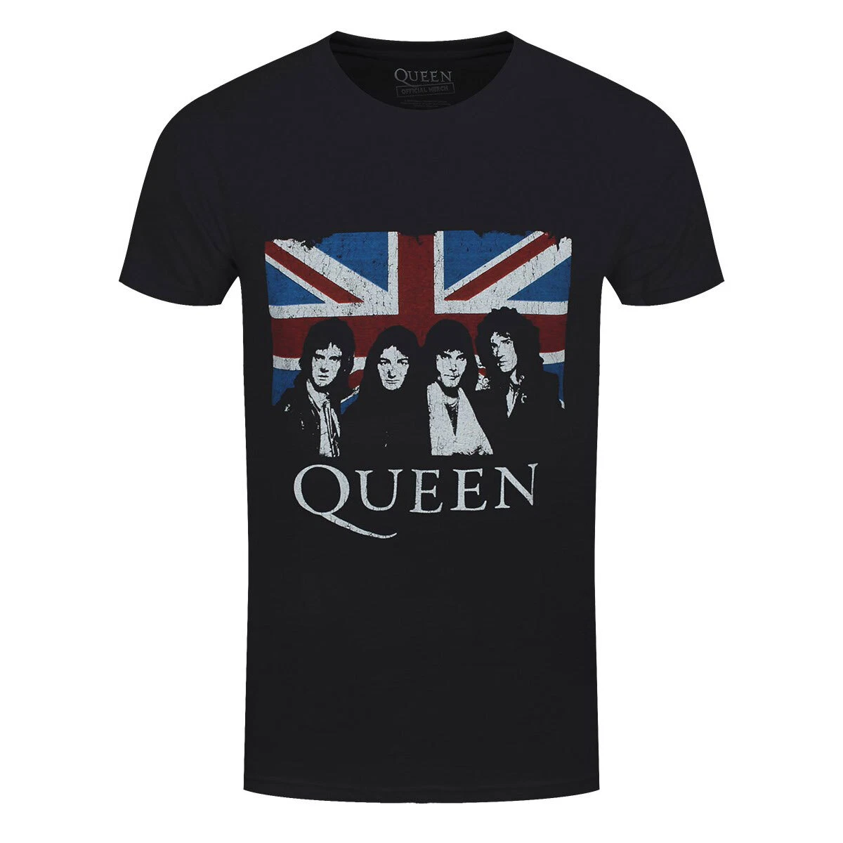 Queen T-Shirt Union Jack Rock Band Official Black New
Opens in a new window or tab