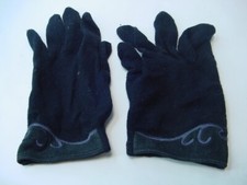 CUTE BLACK GLOVES - WOMEN'S SIZE SMALL