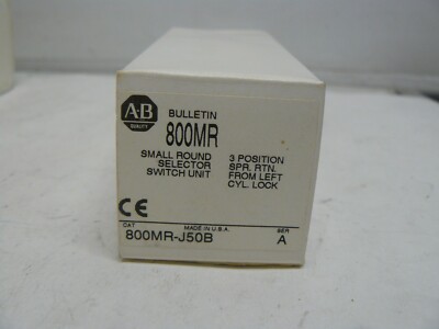Allen Bradley 800MR-J50B series A 3 position selector switch without key new