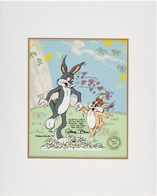 Chuck Jones SIGNED Bugs Bunny Birthday Card Lt Ed Cel Looney