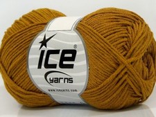 8-Skein Lot Lorena Bamboo Yarn fine summer 8x50g Dark Gold