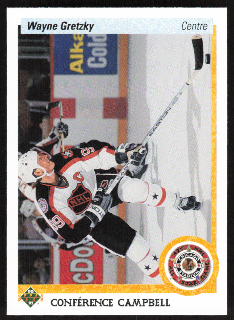 1990-91 Upper Deck French Wayne Gretzky All-Star Card #476 - Los Angeles Kings