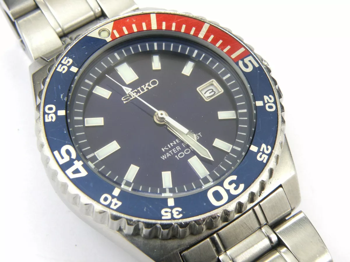 Seiko kinetic diver best sale pepsi