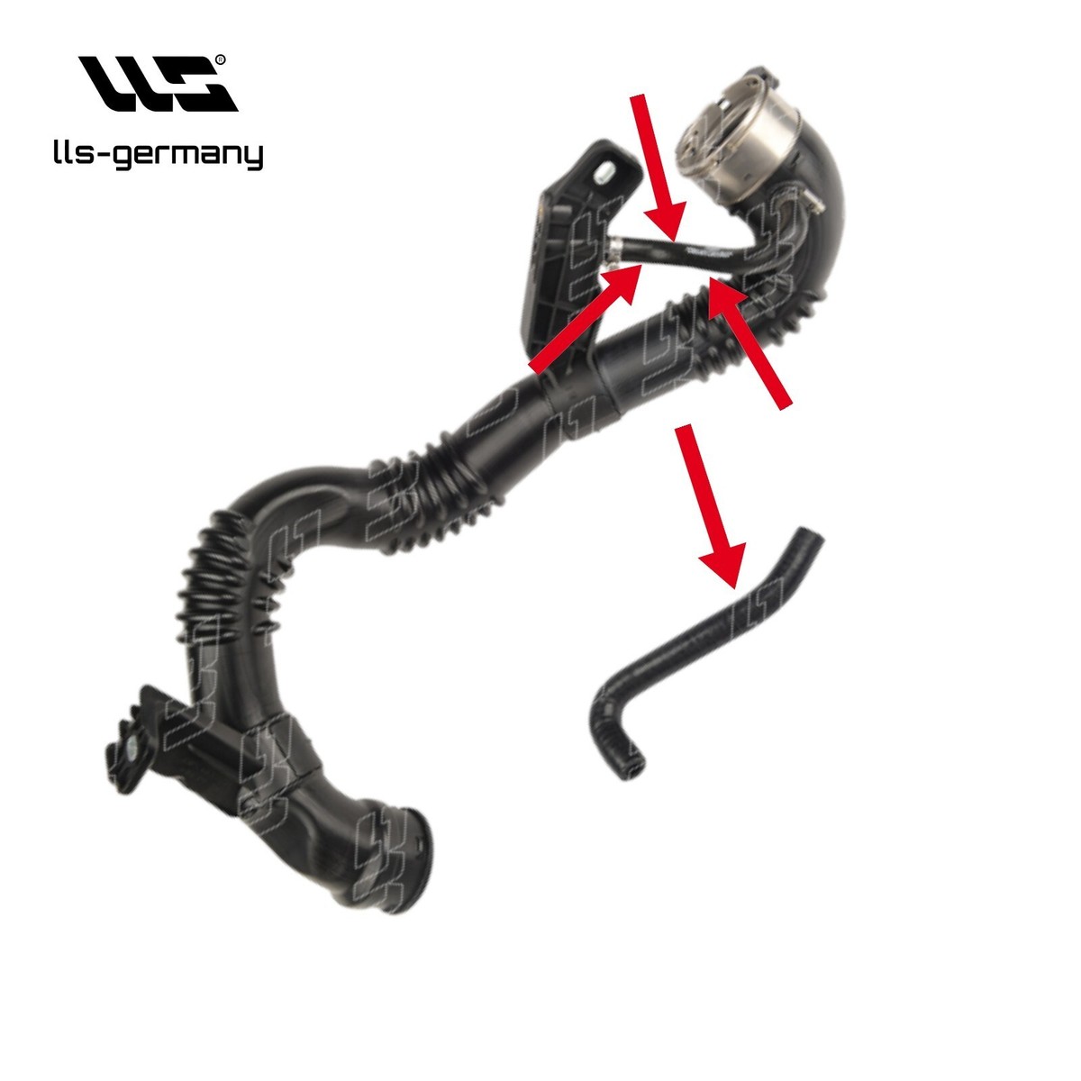 Turbo Hose Intercooler Hose for NISSAN X-TRAIL III 2.0dCi