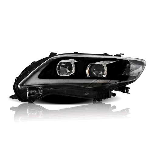 Pair VLAND LED Headlights Assembly Compatible with For Toyota Corolla 2011-2013 - Picture 2 of 11