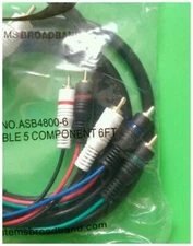 LOT OF (15) All Systems Broadband Cable Mini 5 Component RCA Cable ASB4800-6 6FT