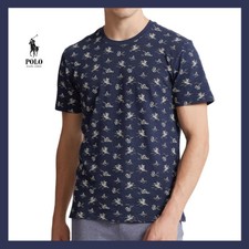 NWT - Polo Ralph Lauren Men's Short Sleeve Pajama Shirt, Blue Vintage Anchor M-L