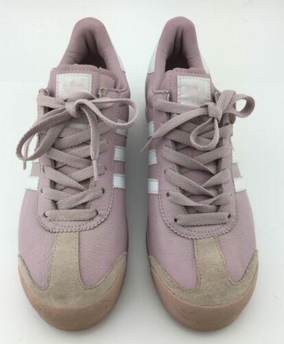 retro Pink Leather Samoa Adidas 146300 mens US 7.5 rare, pink - Picture 2 of 10