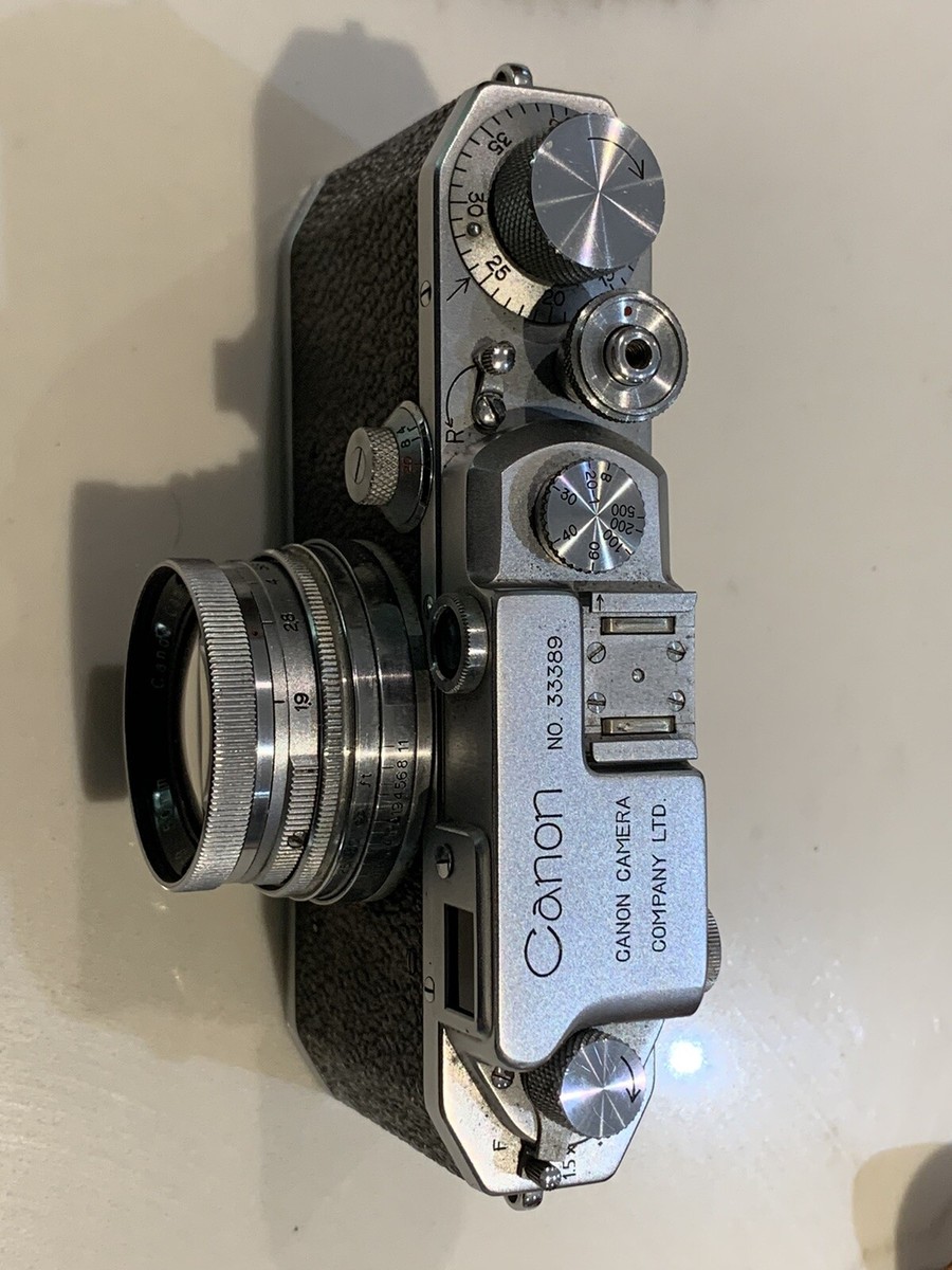CANON rangefinder camera (Dec. 1945) No. 33389, “made in occupied