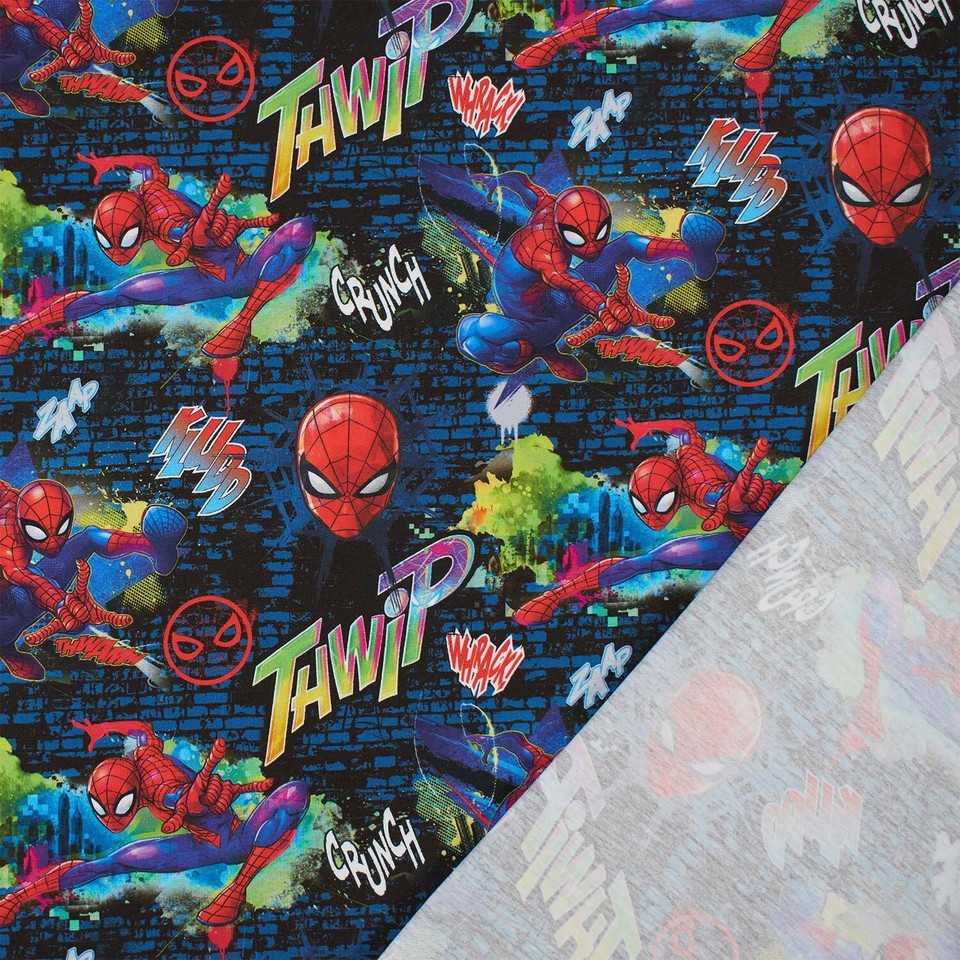 Spiderman Stoff Meterware
