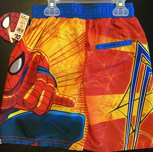 Choose Boys Size 4 Swim Trunks Spiderman, Batman, Marvel Thor Hulk Swimsuit UV50 - Picture 4 of 11