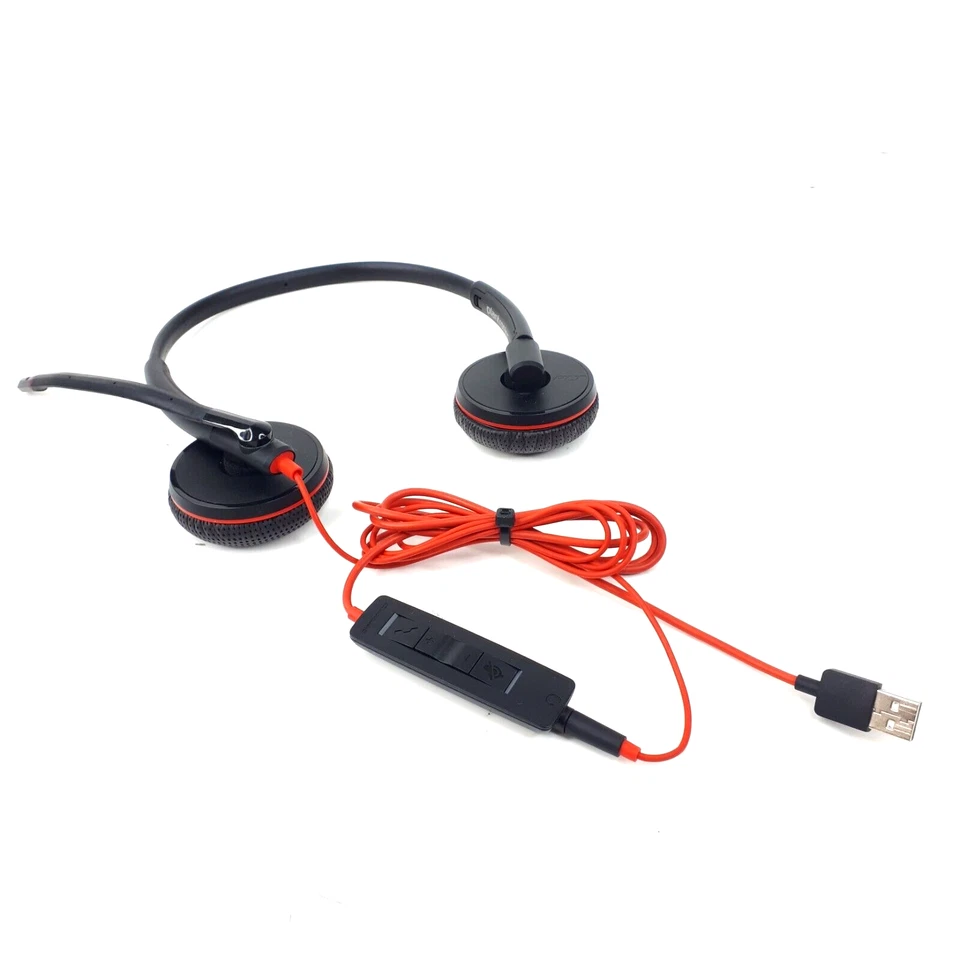 Plantronics C3225T Dual Headset C3200 Detachable USB Adapter Case Lot 10 E5053 - Image 3 of 4