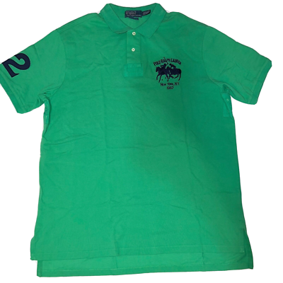 Polo Ralph Lauren #2 New York, NY 1967 Big Pony Polo Shirt Green