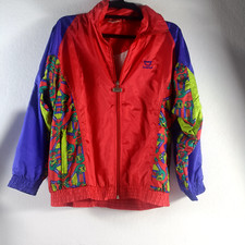 Vtg 80s 90s Track Suit Windbreaker Jacket Pants NYLON Hip Hop Fresh Womens M