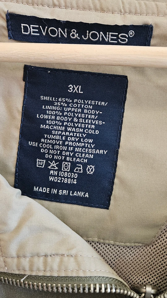 NEWMAR MOTORHOMES KOUNTRY KLUB Devon & Jones Hombre Grande y Alto 3XL Chaqueta Verde Foto 3 de 4