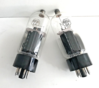 Matched pair General Electric 6BG6 GA (NOS) tubes/Röhren - TU001261