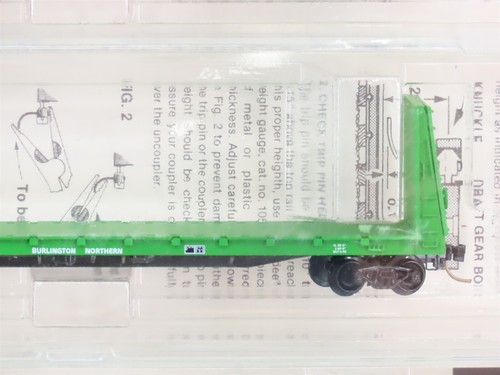 N Kadee Micro-Trains 54012 BN Burlington Northern 56' Flatcar 6 pack Sealed - Picture 7 of 18