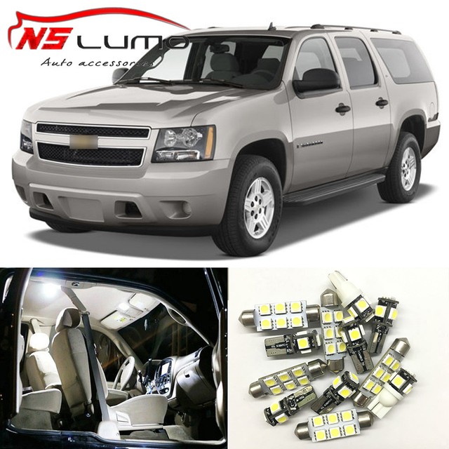 Interior LED Light Bulbs Package Kit for Chevrolet Chevy Suburban 2007