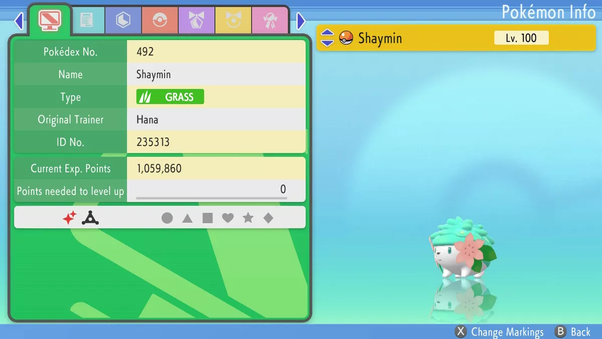 6IV Shiny Shaymin Sky Forme Pokemon Scarlet and Violet