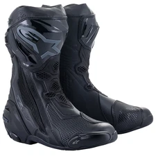 Alpinestars Supertech R (Latest Version) Motorcycle Motorbike Boots Black Black