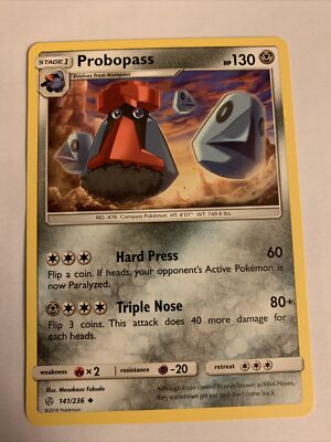 Probopass 141/236 Uncommon Sun & Moon: Cosmic Eclipse E17