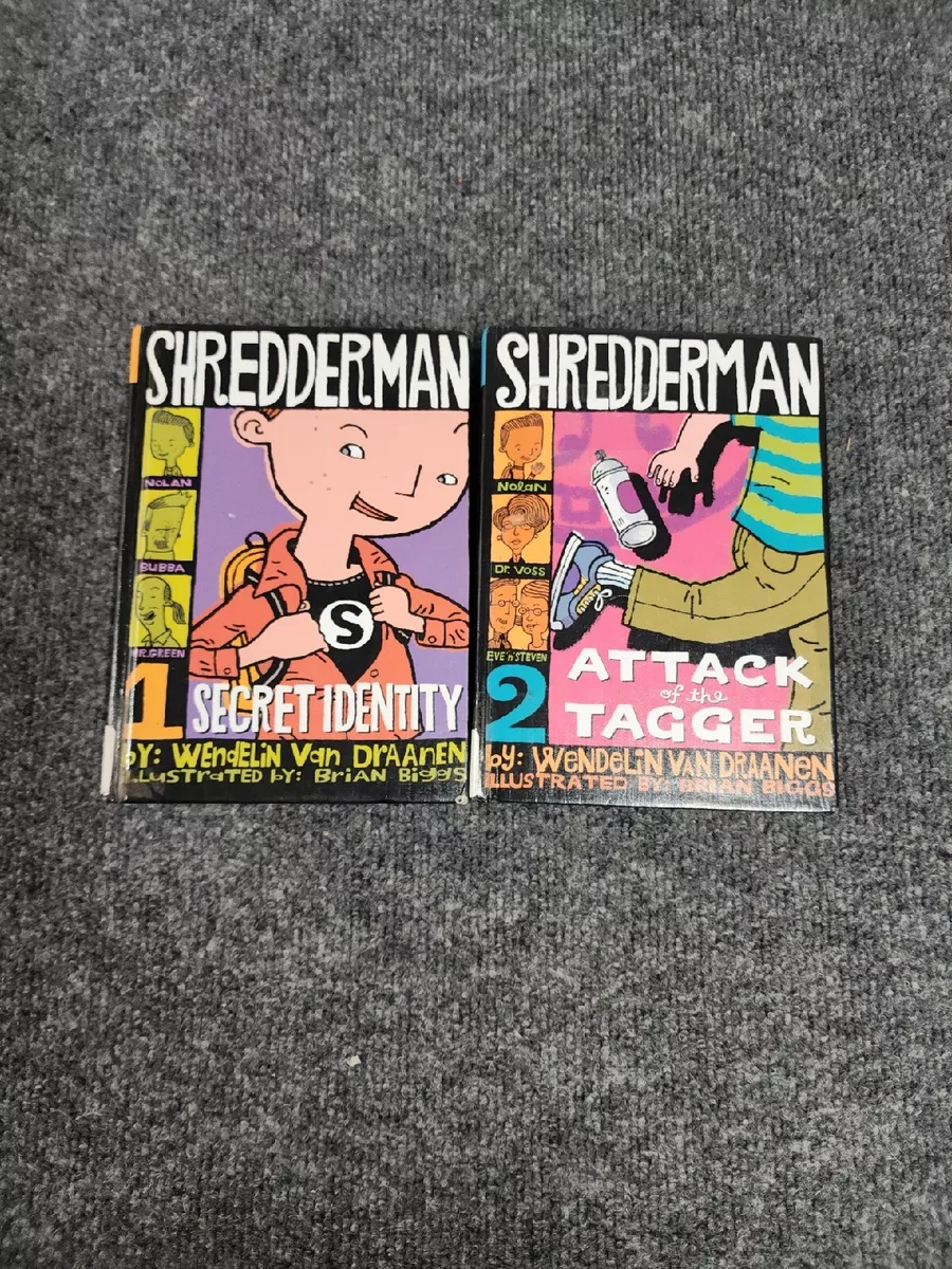 Lot Of 2 Shredderman Books Volume 1-2 by Wendelin Van Draanen Hardcover