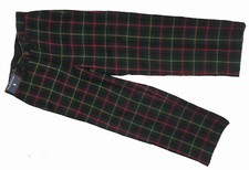 NEW Vintage Polo Ralph Lauren Plaid Dress Pants  32 x 30 Malcolm Tartan HOLE 
