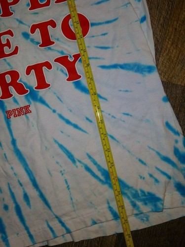 Victoria's secret PINK ~ LARGE ~ top shirt t-shirt ~ tie dye red white blue - Picture 5 of 5
