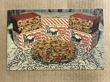 Postcard GeorgIa GA Claxton Bakery Old Fashion Fruit Cake Vintage Advertising