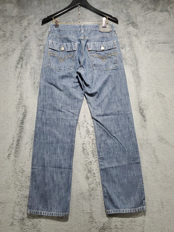 Levi's Girls 514 Slim Straight Leg Denim Blue Jeans Size 18 Regular W28 x L 28 - Image 2 of 4