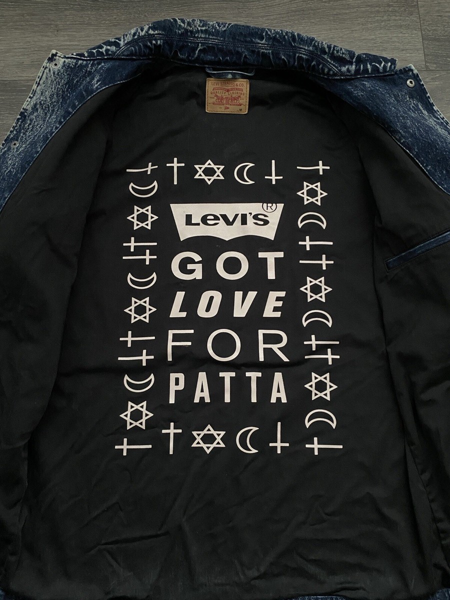 Patta X Levis Coaches Jacket Blue Acid Wash | eBay