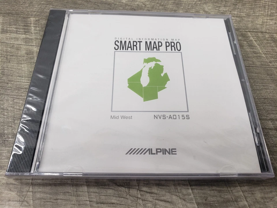 NEW/SEALED* Alpine NVS-A015S (Mid West) CD-ROM Navigation Smart Map Pro Disc - Image 2 of 4