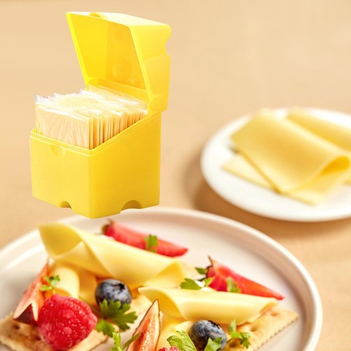 Flip Cover Cheese Box Kitchen Tools Supplies Cheese Slice Container Portable - Picture 3 of 8