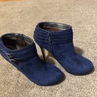 Michael Antonio "MAVE" Womens Microfiber Suede Dark Blue Bootie Stiletto Size 9 — photo 10