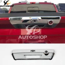 For Ford F-150 2021-24 Chrome Silver Rear Tailgate Door Handle Decor Cover Trim