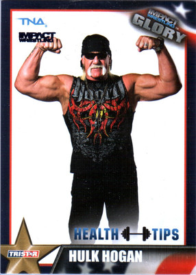 TNA Hulk Hogan #58 2013 Impact Wrestling GLORY BLUE Parallel Card 