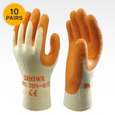 10 x SHOWA 310 Grip Handschuhe Latex Handflä...