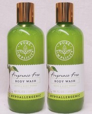 3 Bath  Body Works FRAGRANCE FREE - HYPOALLERGENIC Shower Gel Body Wash