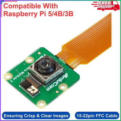 Arducam for Raspberry Pi Camera Module 3, 12MP IMX708 75°(D) Autofocus Pi Camera