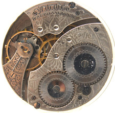 1908 WALTHAM POCKET WATCH MOVEMENT 17526144 GRADE: 210 12s 7j RY3