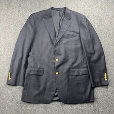 Brooks Brothers Blazer Mens 45L Super 120s Loro Piana Wool USA Gold Buttons