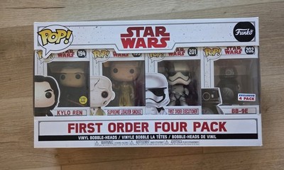 Funko Pop! Star Wars First Order 4 Pack Kylo Ren Glow Snoke Executioner BB-9E