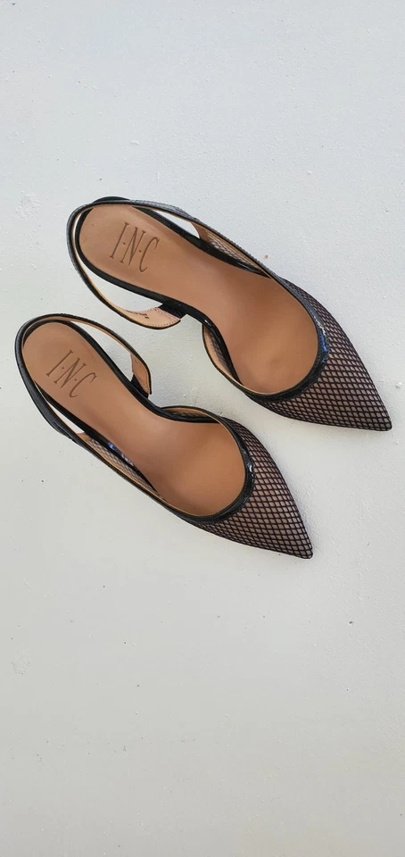 INC International Concepts Tevy Women's 6M Black Mesh - Image 4 of 4