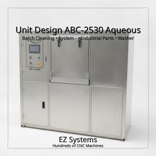 Unit Design Abc-2530 Aqueous Batch Cleaning System - Industrial Parts Washer Unit Design Abc-2530 Aqueous Batch Cleaning System - Industrial Parts Washer